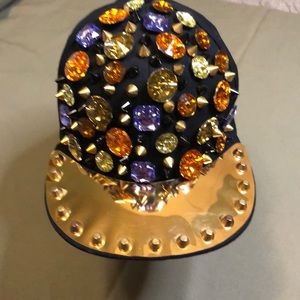 Gorgeous gold studded adjustable E-Flag Hat
